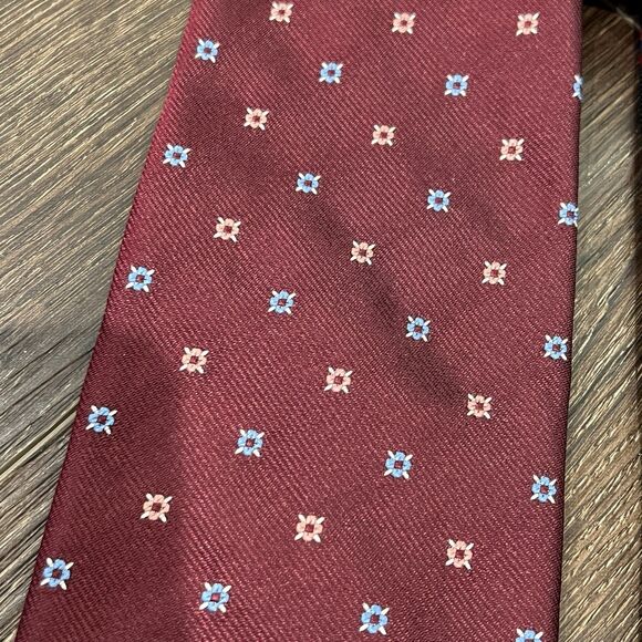 Lot Of 2 Brooks Brothers Makers Silk Pink Striped Regimental Neck Tie Red - Picture 5 of 6